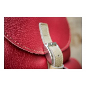 SAC A DOS CUIR ROUGE | Font-Romeu